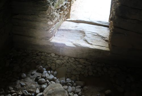 an entrance of kofun tumulus